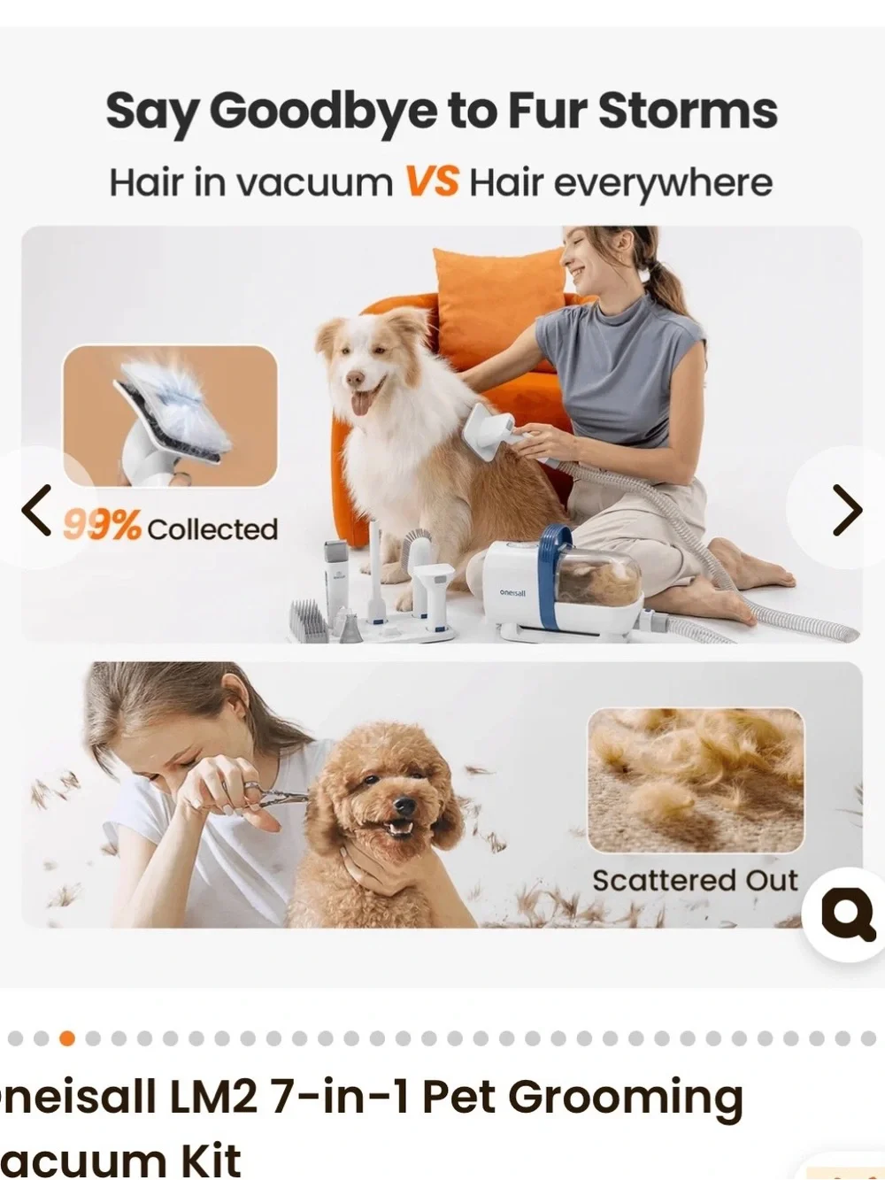 OneIsAll grooming brush